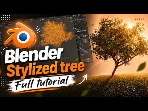 Blender Stylized Tree 🌿 Full Tutorial | Particle System for Leaves & Branches