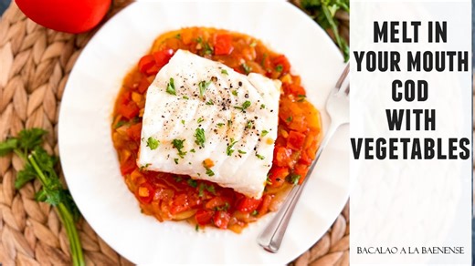 Spanish cod with vegetables | Bacalao a la baenense recipe