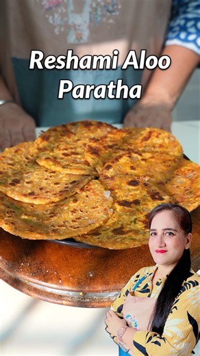 Reshami Aloo Paratha #recipe #trending #shorts