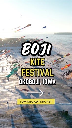 See over 100 kite take the skies at the Boji Kite Festival at Arnold’s Park Amusement Park on Jan 23rd & 24th. | Iowa Road Trip