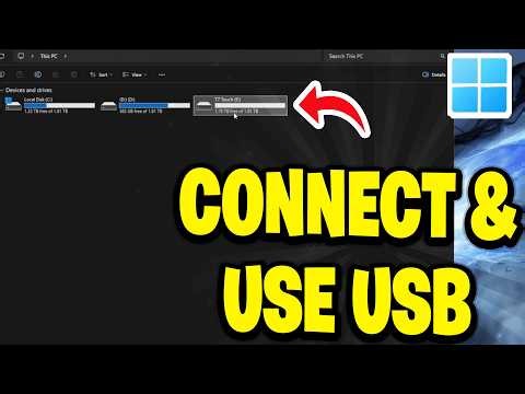 How to Connect & Use USB Flash Drive on Windows (Easy Tutorial)