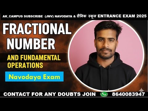 @AK_CAMPUS1 🔥💯❤️Four Fundamental operations on whole numbers || ak campus ||set- 6 || Navodaya ||❤️