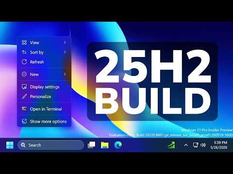 New Windows 11 25H2 Build 26220.8491 – Big Changes and Features (Beta)