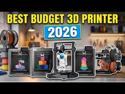 Top 5 Best Budget 3D Printers 2026 | Fast, Precise & Affordable!