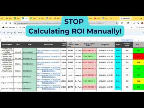 Real-Time Amazon Price Tracker + Automated ROI Calculator