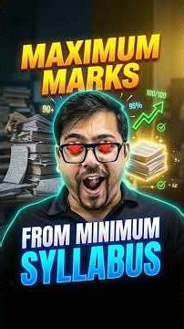 JEE 2026: Top Most Scoring Chapters 😱 Don’t Skip These #jee2026 #jeemains2026 #iitjee