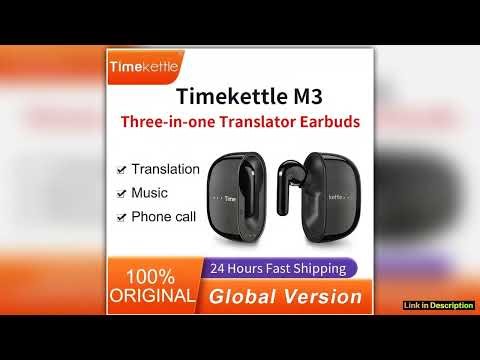 TimeKettle M3 Language Simultaneous Translator Headset Business Interpretation Earphone Travel Voic