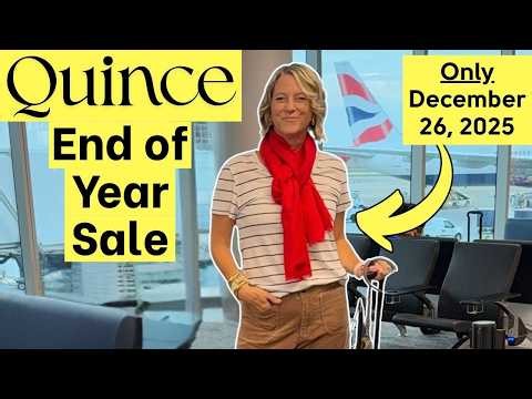 Quince End of Year Sale Travel Items on Major Discount December 26
