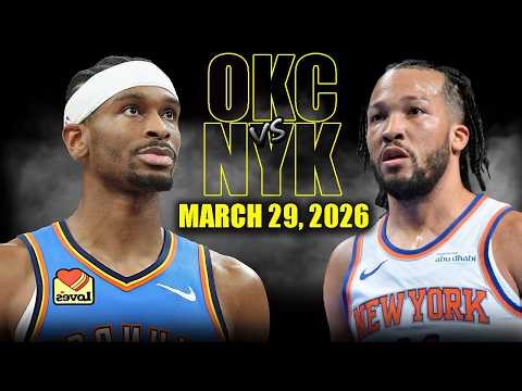 Oklahoma City Thunder vs New York Knicks Full Game Highlights – March 29, 2026 | NBA Season