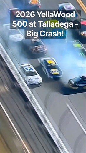 2026 YellaWood 500 at Talladega - Big Crash! #nascar #nascarcupseries #talladegasuperspeedway