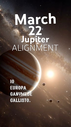 March 22: Jupiter Will Align With Its Moons