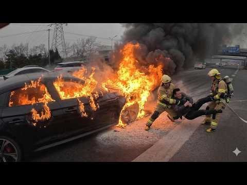 10 Fire Rescues Where Firefighters Run Into Flames | Firefighter Helmet Cam POV
