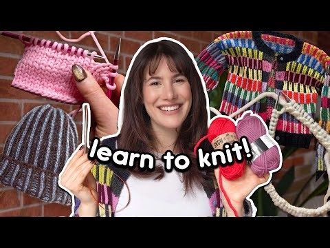 LEARN TO KNIT IN 2026! *everything* a beginner needs to know to get started!