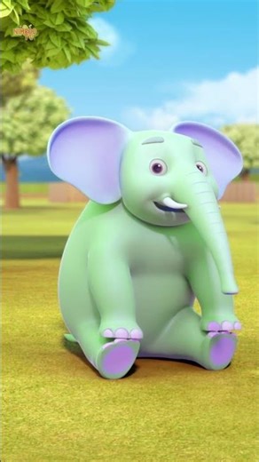 Ek Mota Hathi Jhoom Ke Chala, एक मोटा हाथी झूम के चला #shorts #babysongs #hindicartoon #poems