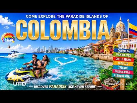 Colombia 4K 🇨🇴 Looks Unreal | Hidden Caribbean Coast, Colorful Cities & Deep House Vibes