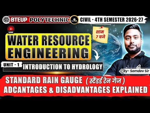 WATER RESOURCE ENGINEERING | UNIT - 1 | CIVIL ENGG. 4TH SEM 2026 - 27 | #upbtepolytechnic