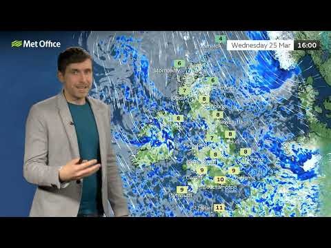 Week Ahead 23/03/2026 – A more unsettled week – Met Office weather forecast UK