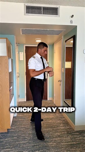 👨🏽‍✈️ Airline pilot - 2 Day Trip #pilot #aviation #dayinthelife #vlog