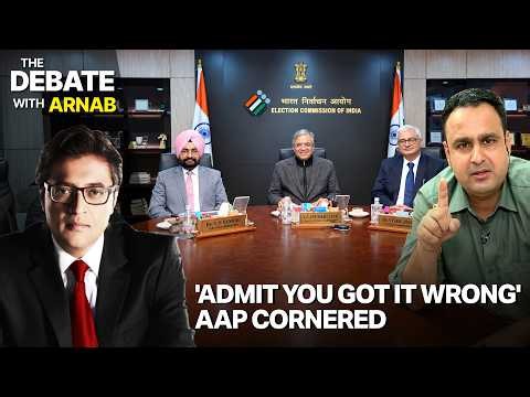 Arnab Grills AAP's Anmol Pawar: 'You Got It Wrong, Admit It' | Election Commission Debate | SIR Row