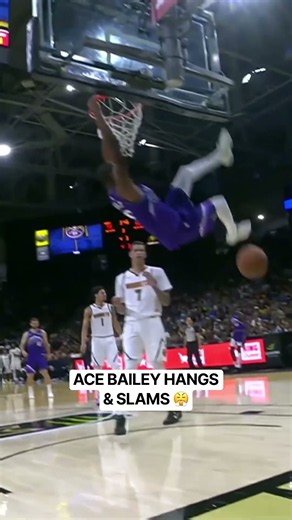 Ace Bailey rises up and destroys the rim!