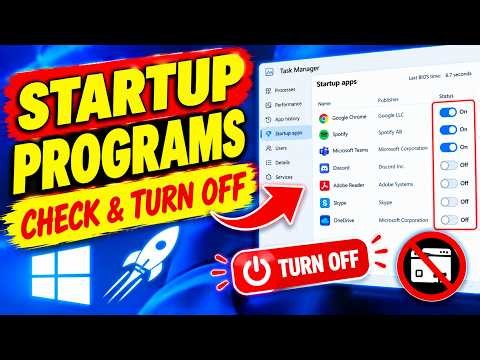 How to Stop Programs From Starting With Windows (Speed Up Your PC)