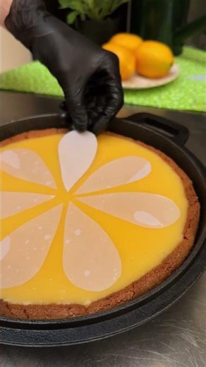 Lemon Curd Pie! 🍋☀️ #shorts