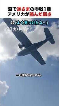 沼で逆さまになった零戦1機、アメリカが読み解いた弱点