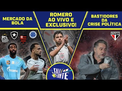 AO VIVO: ENTREVISTA COM ROMERO EX-CORINTHIANS | MERCADO DA BOLA | ATUALIZAÇÕES DO SÃO PAULO E MAIS