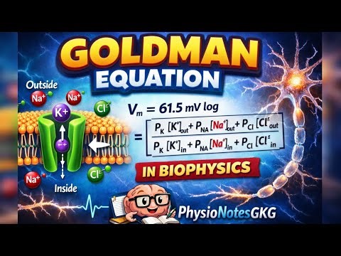 Goldman Equation Explained | Resting Membrane Potential | Biophysics easy 