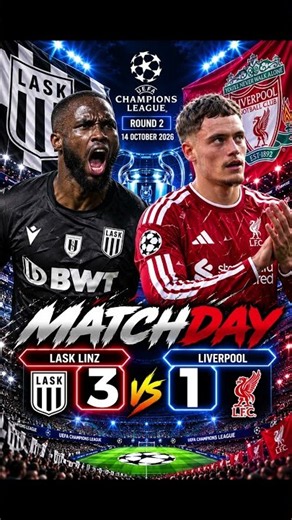 LASK Linz vs Liverpool 🔥 HIGHLIGHTS | UEFA Champions League 2026/27 | Round 2