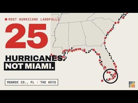 Every Hurricane Landfall Since 1851, Mapped: The Counties Hit Most