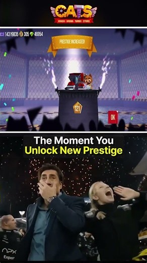 What happens when you hit Prestige? 🐱 #cats #gaming #shorts