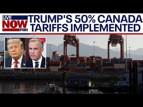 Trump's 50% Canada tariffs implemented, negotiations suspended