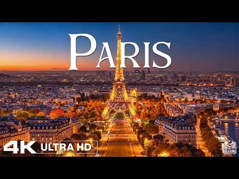 Paris in Autumn 4K 🍂 | Eiffel Tower, Seine River & Magical City Lights at Night ✨