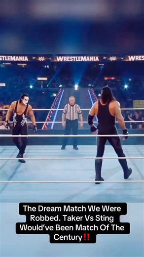 This match should’ve been the pantheon of all matches. Bitch ass Vince passed on this match and Sting ran off to TNA #WWE