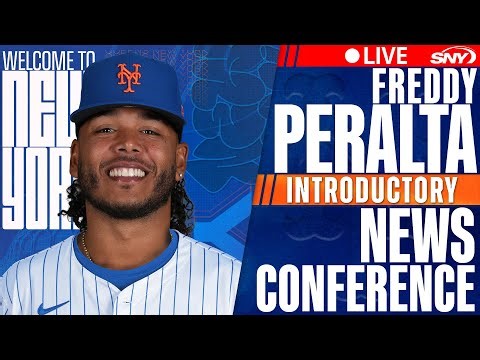 LIVE: Freddy Peralta New York Mets Introductory News Conference