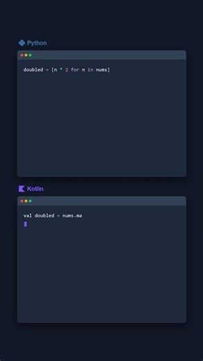 Map Values - Python vs Kotlin