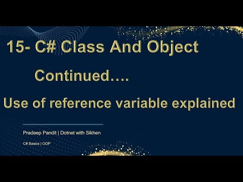C# Objects | C# Reference Variable Explained | C# Basic for Beginners | Learn C# Step by Step