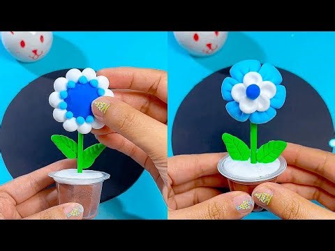 Very Simple Art And Craft | You Can Make A Potted Plant In 20 Seconds | Clay Making