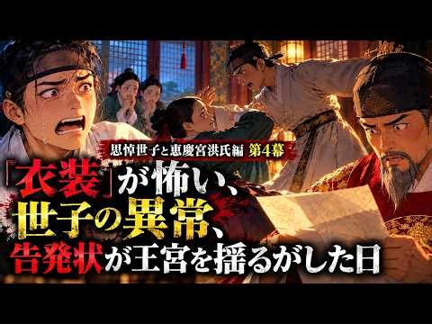 王世子が「衣装」を恐れた理由 ― 恵慶宮洪氏だけが見た異変、思悼世子と恵慶宮洪氏編 第4幕