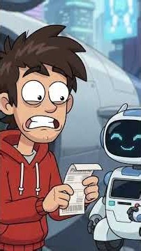 BOB Got a 10,000 CREDIT Parking Fine?! EPISODE 9 #timetravel #FunnyAnimation #shorts #future