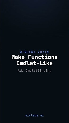 PowerShell Advanced Functions: CmdletBinding Basics