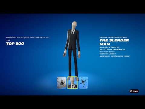 How To Get The Slender Man Skin NOW FREE In Fortnite (The Slender Man Cup Reload)