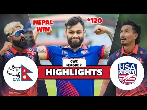 Nepal Vs USA ODI CWC League 2 Highlights 2026 | NEPAL Vs USA ODI Highlights 2026 | NEPAL Vs USA