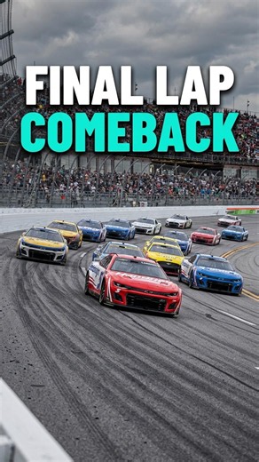 How Kyle Larson Won After Losing the Lead at Talladega 😳 #NASCAR #Shorts
