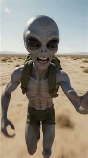 They will probe me POV Alien escapes Area 51 #fyp #viral #trending #shorts
