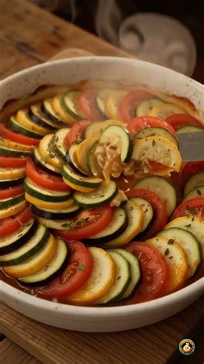 French Ratatouille 🇫🇷🍅 The Most Beautiful Vegetable Dish!
