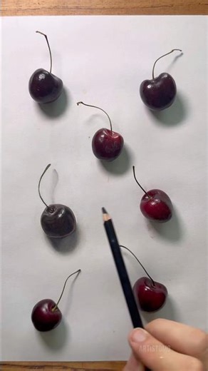 Spot the Drawing! ✍️🍒 Did you Find the Cherry Drawn?! 🤔 #funnyart