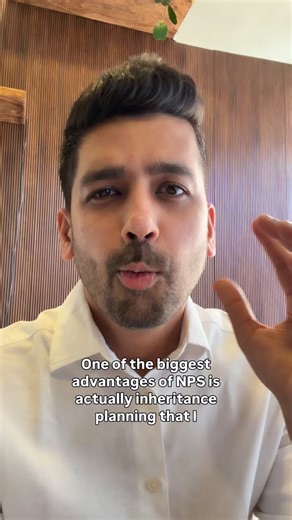 Kirttan Shah on Instagram: "One of the biggest advantages of NPS is inheritance, let me explain! Imagine investing 25L in stocks & mutual funds, which became 75L & something, happens to you. Your nominee inherits this Tax Free. But when the nominee sells later & the value then has become 1cr, capital gains are calculated on the original 25L of investment & the nominee will be taxed on 1cr - 25L = 12.5% on the 75L of capital gains. In NPS, when the same thing happens & the nominee sells, the capi
