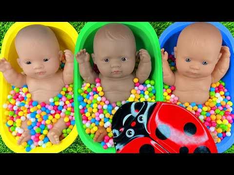 Soft Slime Bath for Baby Dolls — Relaxing Satisfying ASMRWater beads